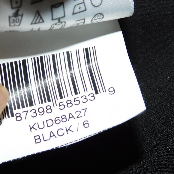 BCBGeneration Little Black Dress With Lace Halter Design W/ Spaghetti Straps - Picture 9 of 10